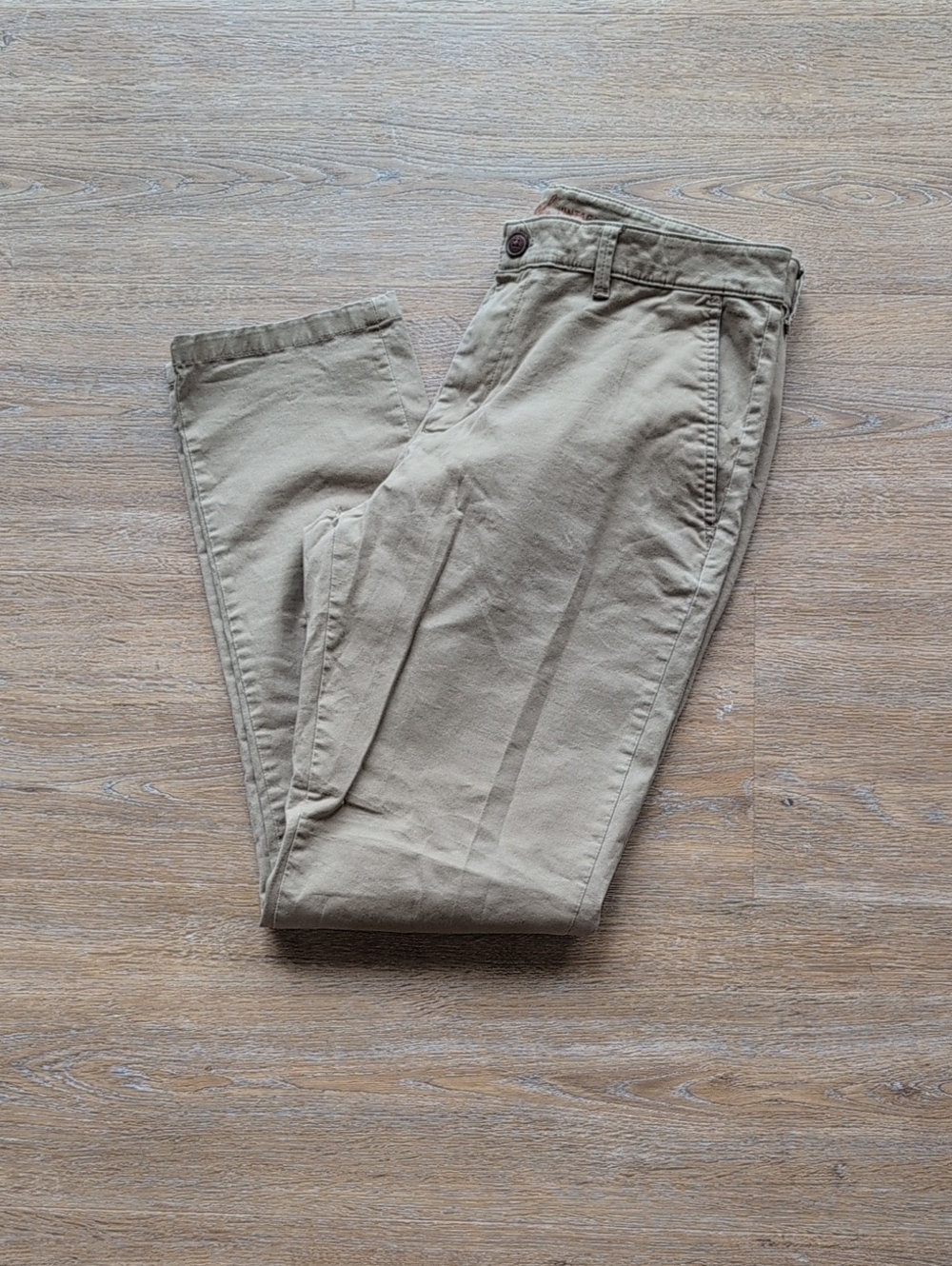 Weatherproof Vintage Men's Khaki Slim Chino Pants, 34×30